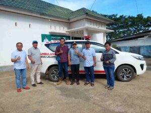 Terus Berkomitmen, PT. CGG Memberikan I Unit Ambulance Untuk Desa Lingkar Tambang