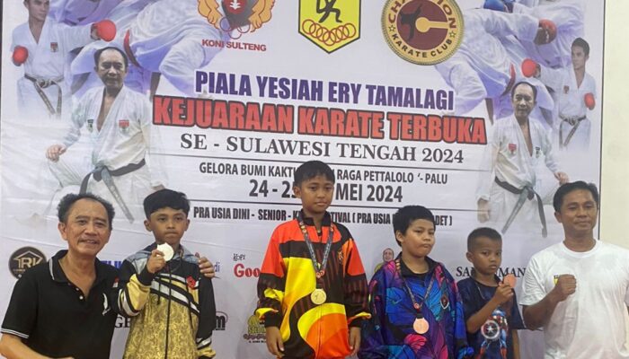 Yesiah Ery Tamalagi Cup Diikuti 809 Karateka Sulteng