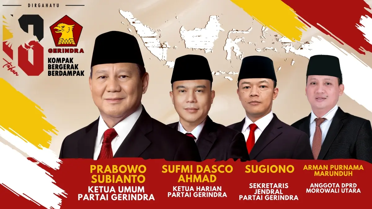 Plt Ketua Gerindra Morut Arman Purnama Marunduh